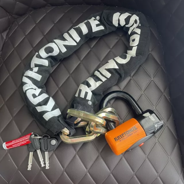 Kryptonite New York Chain Evolution Series-4 Disc Lock USED with 3 keys