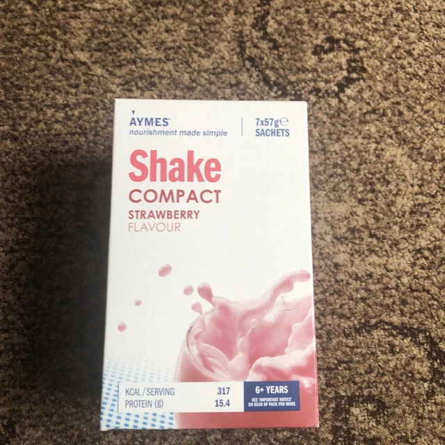 AYMES SHAKE COMPACT powder strawberry flavour 7x57g £4.36 - PicClick UK