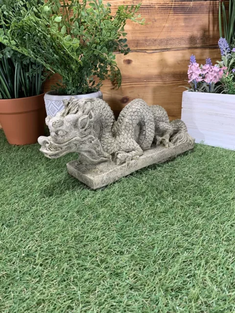 Stone Garden Chinese Dragon Oriental Statue Ornament