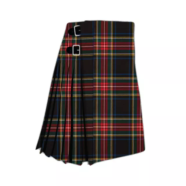 Clan Black Stewart Tartan Kilt Scottish Highland Men's Tartan Handmade Kilt
