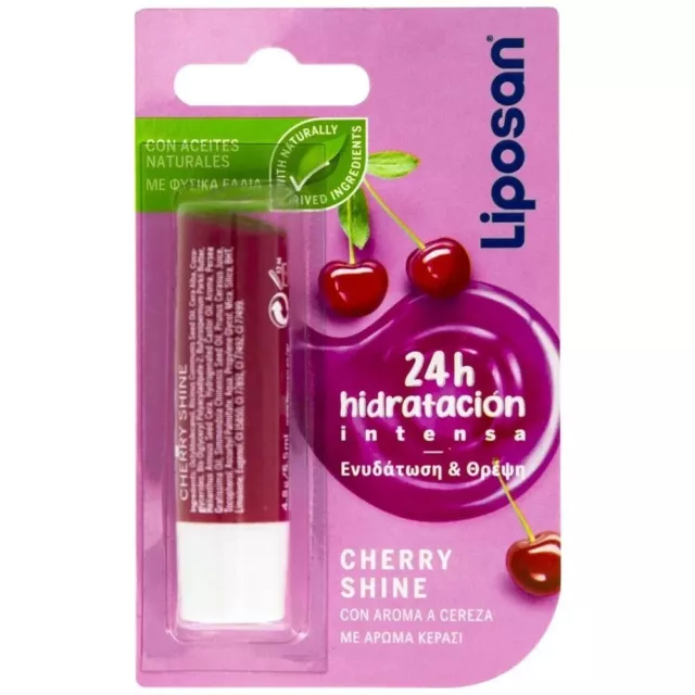 Liposan Fruity Shine CHERRY - Lip Care Balm - 4.8gr/5.5ml by Labello -  Liposan
