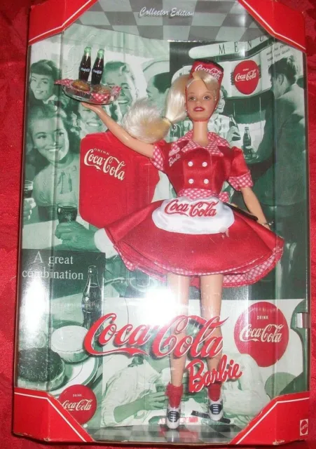 1998 Coca-Cola Car Hop Barbie Collectors Edition 1st In Series