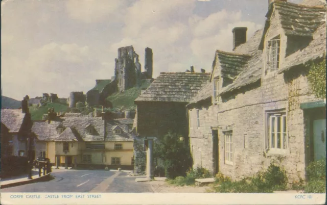 Corfe castle from east street