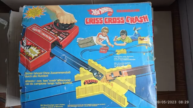 PISTA Criss Cross Crash - Rennbahn - Hot Wheels - MATTEL 1978