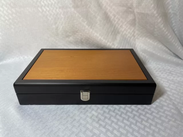 Things Remembered Poker Set Wood Case 2 Decks of Cards 4 Rolls of Chips Sealed