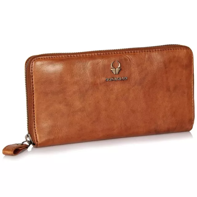 DONBOLSO Purse Lisbon I Women's XL Wallet Made of Genuine Nappa Leather