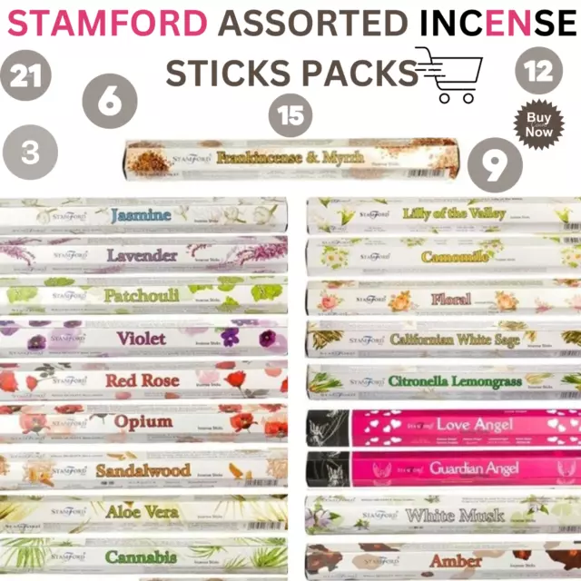 Stamford Genuine Joss Assorted in Various Pack Various Fragrance Incense Sticks