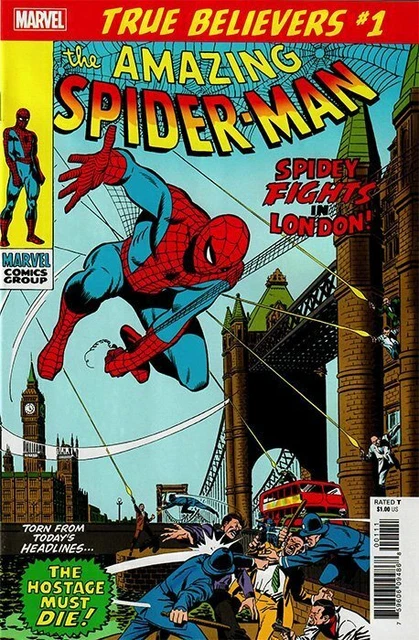 True Believers Spider-Man - Spidey Fights in London #1 STOCK PHOTO Marvel '19 NM