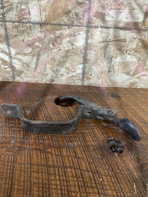 1800s Hand Forged Barn Door Thumb Latch Handle Out Building Salvage Blacksmith