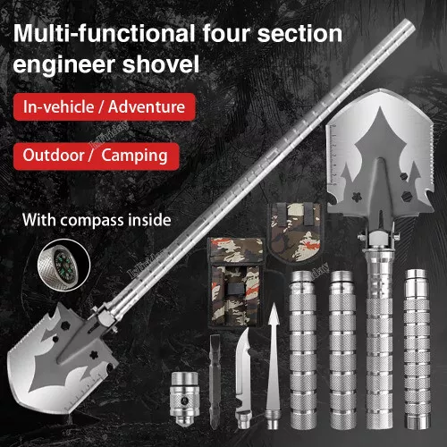 Multifunction Shovel Outdoor Nuggets Tools Camping Survival Folding Spade Tool