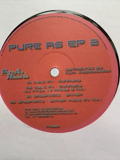 PURE AS EP 2  - KYLE RV  - Bounce Donk Scouse - 12” DJ Vinyl NM