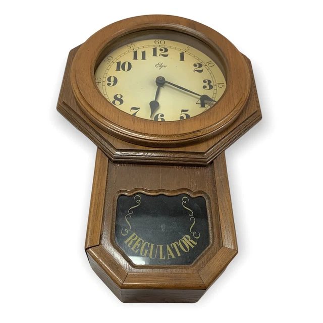 ELGIN REGULATOR PENDULUM Wall Clock 60.00 PicClick