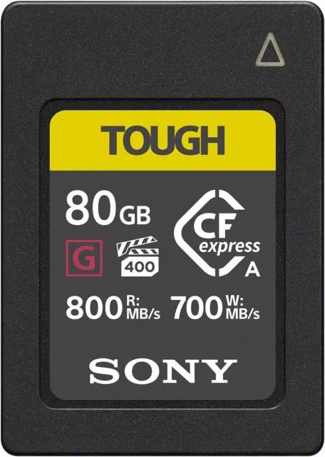 Sony CEA-G80T 80GB CFexpress Type A Camera Memory Card for A1 FX3 FX6 A7S3 A7M4