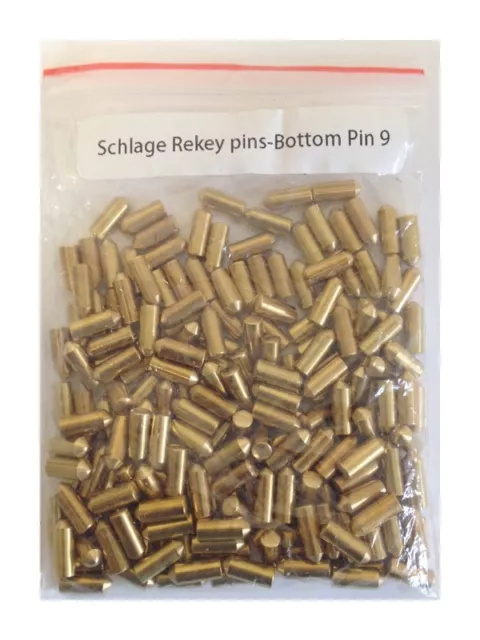 200 Pieces Schlage Rekey Bottom Pins #9  Locksmith Rekeying Pin Key Kits