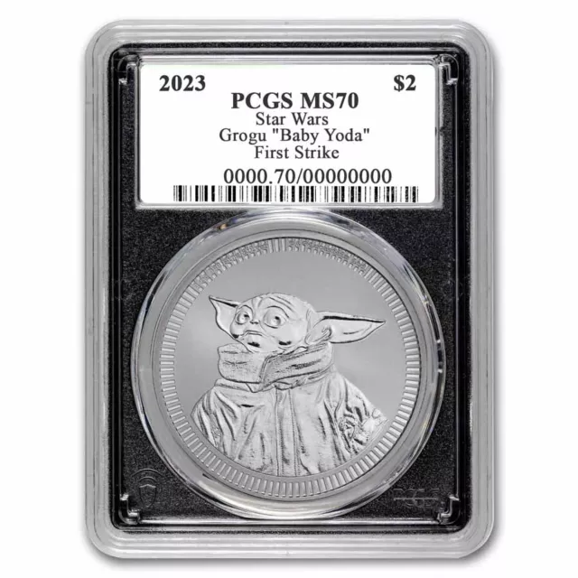2023 Niue 1 oz Ag $2 Star Wars Grogu "Baby Yoda" MS-70 PCGS (FS) - SKU#279551
