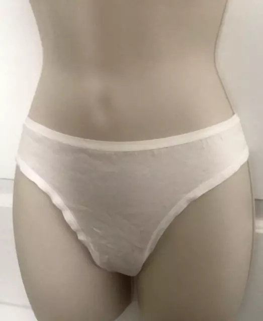 New MOTHERHOOD MATERNITY INTIMATES Sz L White Thong PANTY Panties Egypt COTTON