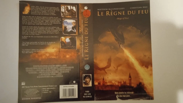 JAQUETTE VHS (SEUL) LE Règne du feu EUR 4,00 - PicClick FR