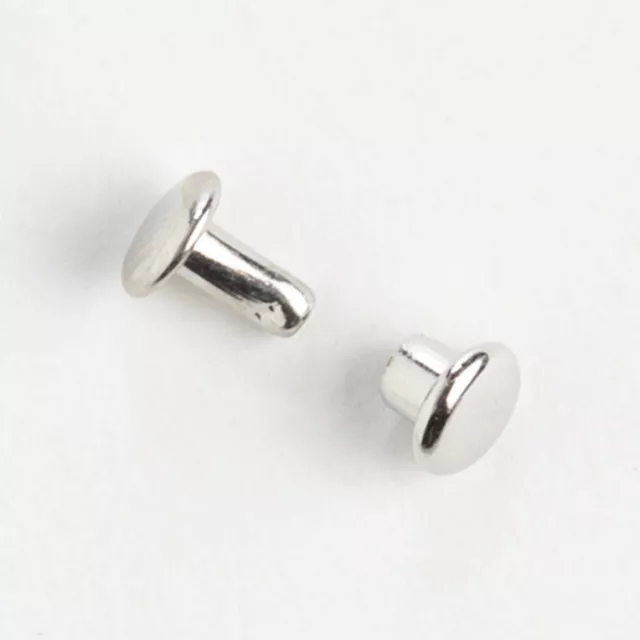 Double Cap Rivets Mini Nickel Plated 1385-02 by Tandy Leather