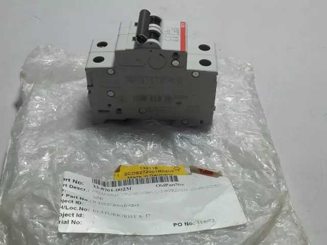 ABB 2CDS272001R0204 Circuit Breaker / S202M-C20 100V