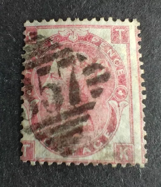 GB QV 1865-67 3d Rose. Wmk Emblems. SG92. T-K. Used. Cat £250