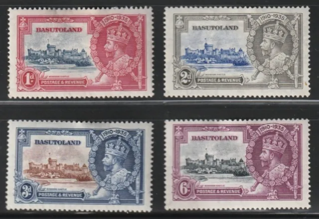 Basutoland    1935    Sc #11-14    Silver Jubilee    MLH    OG    (4005-v4)