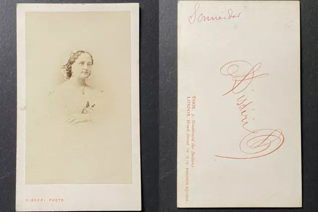 Disdéri, Paris, Hortense Schneider, cantatrice et courtisane, Offenbach, circa 1