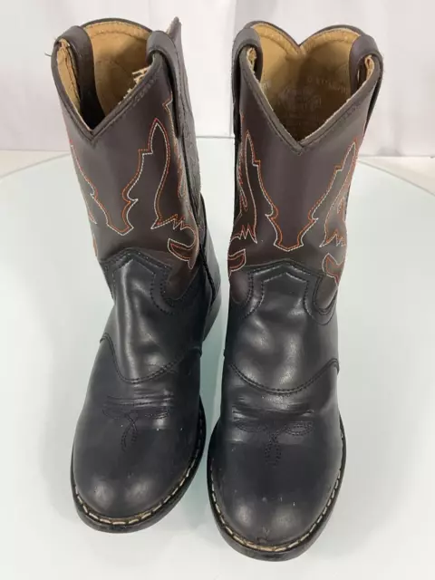 Smoky Mountain Boys Brown Monterey Western Cowboy Boots Round Toe Size 3 D