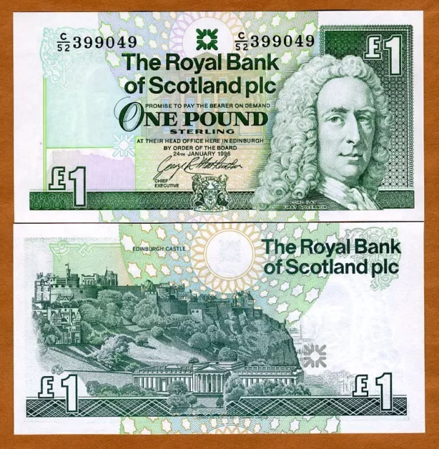 Scotland Royal Bank, 1 pound, 1996, P-351 (351c), UNC