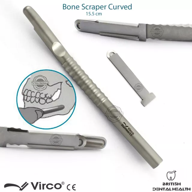 Implant Dentaire Courbé OS Grattoir Harvester OS Régénération Instruments