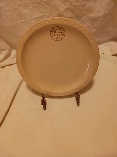 Sante Fe Railroad Adobe Dining Car Plate