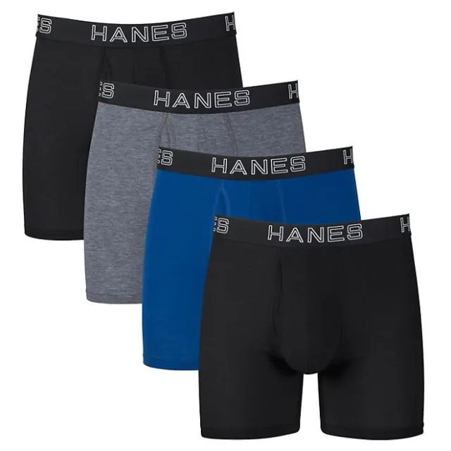 Hanes Best Total Support Pouch Boxer Brief 4 Pack Size Large