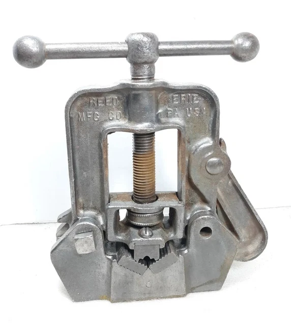 Reed Mfg. Co. Erie,PA. Pipe Vise #0/Pat.20051/52-Grips 1/8 to 2,Bends 1/8 to 3/4