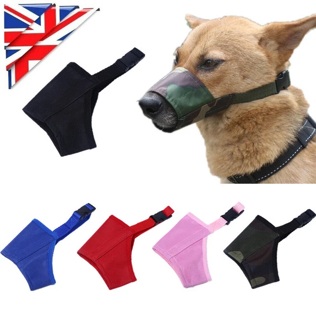 Bozal de seguridad para perro bozal ajustable morder ladridos masticar pequeño mediano grande ~!
