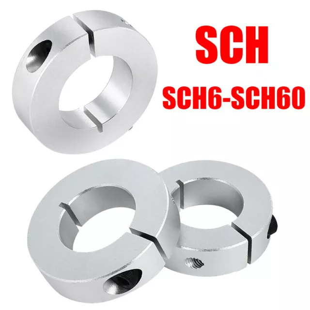 SCH Collare Albero con Grub Fissaggio Vite Anello Limite ID 6mm a 60mm Lega di Alluminio