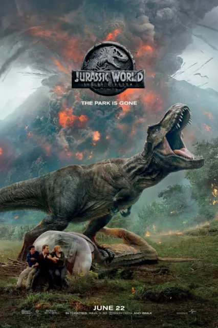 Jurassic World Fallen Kingdom T-Rex Cinema 2018 Movie Print Premium Poster 2