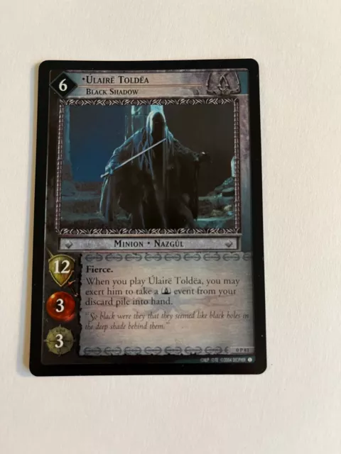 Lord of the Rings LOTR tcg ccg Ulaire Toldea Black Shadow foil 0P81