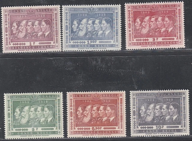 Belgian Congo 1958 -MNH stamps. Bel. Cat. Nr.: 344/349...... (EB) MV-15688