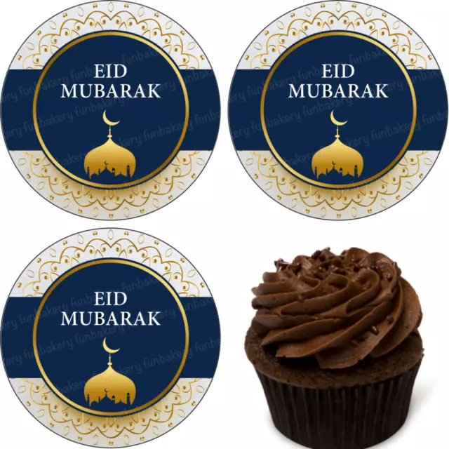 ISLAM ESSBAR TORTENAUFLEGER Muffin Party Deko Geschenk Eid Mubarak