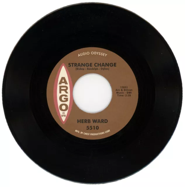 HERB WARD  "STRANGE CHANGE c/w WHY DO YOU WANT TO LEAVE ME"  NORTHERN SOUL