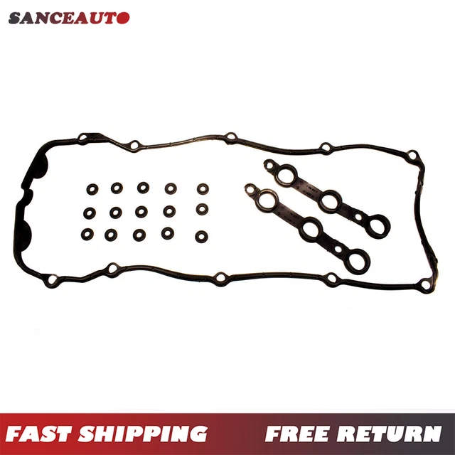 Valve Cover Gasket w/ Grommets for 1996-02 BMW E36 E38 E39 323i 328i M3 M52 2.8L