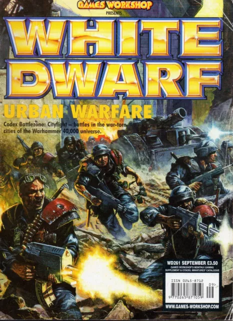 Games Workshop White Dwarf Magazine Issue 261 Sept 2001 Used - in Good Condition