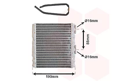 Van Wezel 13006139 Heat Exchanger, Interior Heating for Nissan