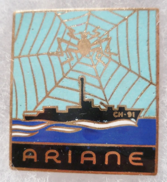 Pin's Armée – Insigne Chasseur De Mines 'L'Aigle' (EGF Doré) Marine Nationale