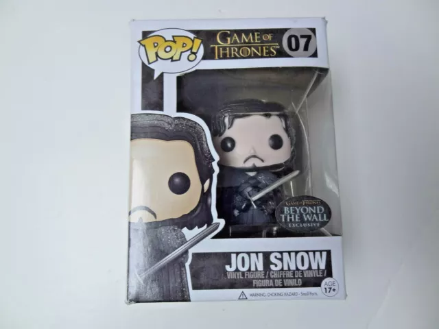 Funko POP Game of Thrones Jon Snow Beyond the Wall Exclusive NEW DAMAGED Glitter