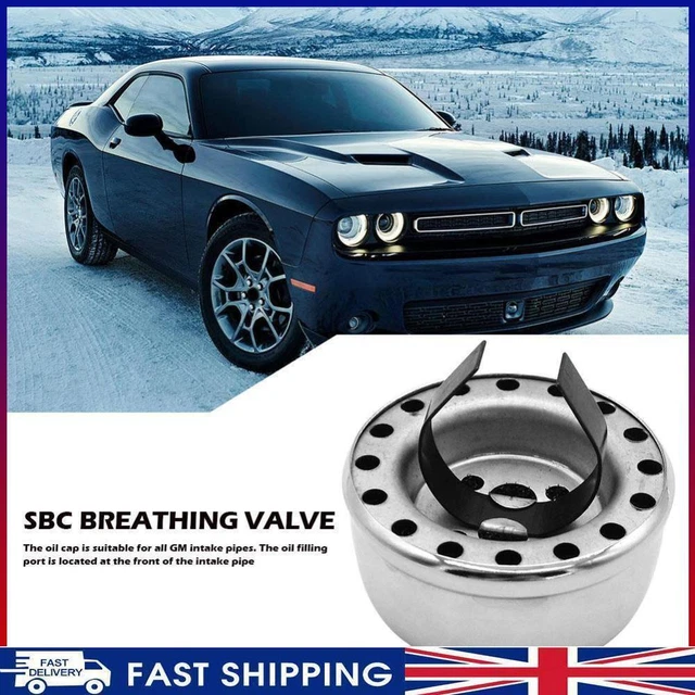  ENGINE OIL Filler Cap Hole Valve Cover Oil Breather Cap for Chevy SBC