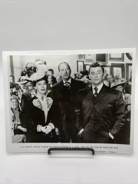 My Forbidden Past 1951 Movie Press Promo Photograph Robert Mitchum, Ava Gardner