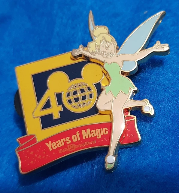 WALT DISNEY WORLD 40 YEARS of MAGIC TINKER BELL 3D WDW TRADING 2011 PIN ...