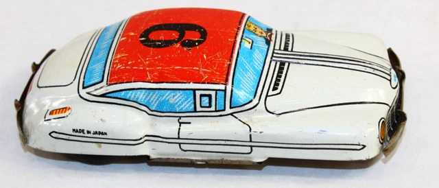 VINTAGE 1950'S #6 Race Car Friction Tin Toy Japan Works $49.99 - PicClick