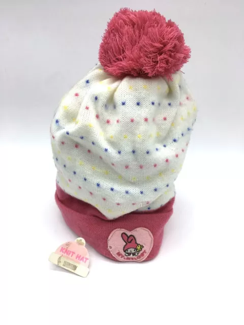 1984# Rare Sanrio My Melody Knit Hat Made In Japan  Genuine With Tag#[Jn]