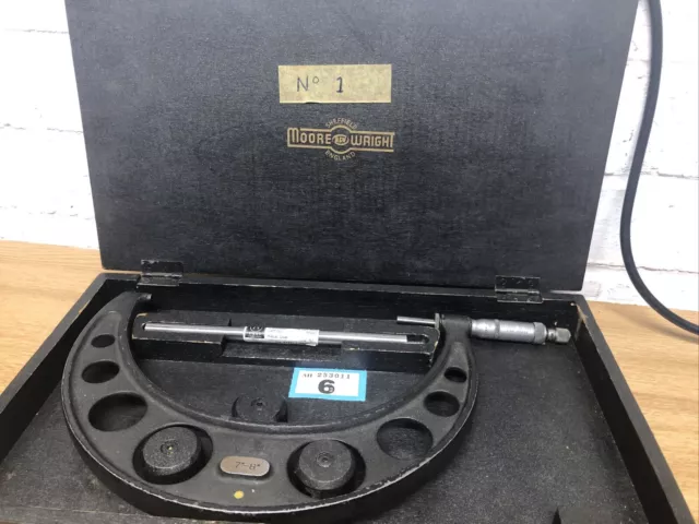 Moore And Wright No971  7-8” Micrometer